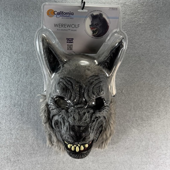California Costumes Motion Werewolf Ani-Motion Mask Adults Teens One Size NEW - Picture 2 of 7